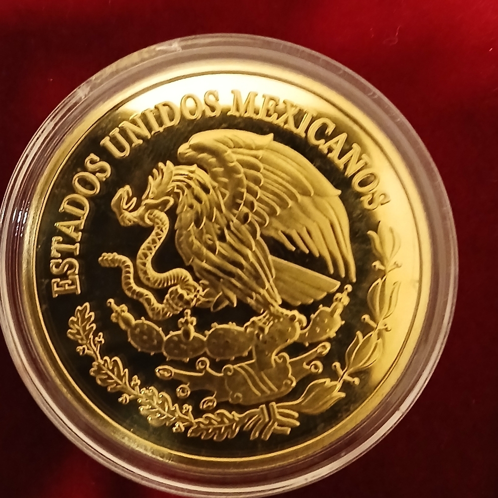 2010 1/4 Gold Plated Liberated Mexico Angel Coin - Picture 3 of 6